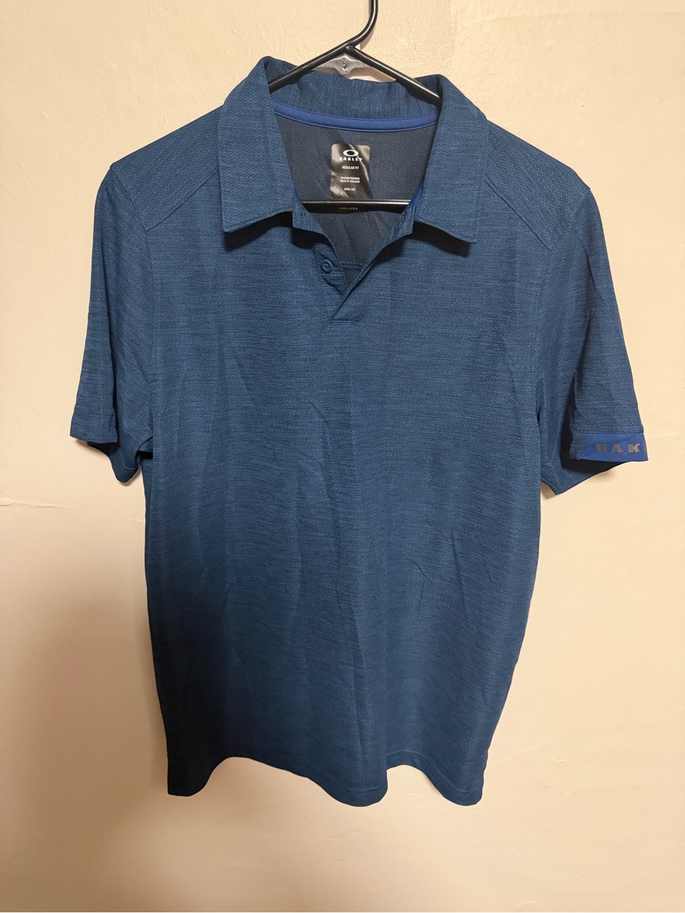 Oakley Men's Blue Short Sleeve Polo